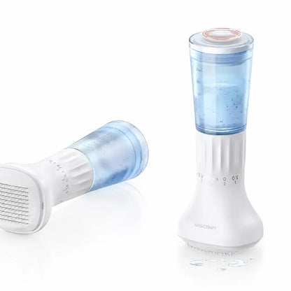Titanium Derma Stamp - 0.25Mm Adjustable Depth Microneedling Cosmetic Tool, 140 Fine Pins, 10Ml Serum Applicator, Lightweight Daily at Home Facial Tool, Easy to Clean, Portable for Scalp & Beard Care