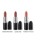 MAC Nudes Lipstick Trio - Sheer-Shine Lipstick Set, 3 Buildable Nude Shades